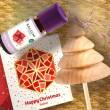 Baldini Duftset HAPPY CHRISTMAS Duft-Holzbumchen mit Duftmischung, 10 ml