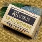 De Nature & d'Aurec Savon LE CITRONNÉ, rückfettende Bio-Zitrus-Seife, 100 g