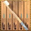Hydrophil Bambus-Zahnb�rste Classic MITTELWEICH Blau,1 ST