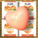Klar Herzseife ORANGE, 65 g