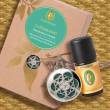 Primavera Geschenkset DUFTAMULETT mit versilbertem Medaillon als Halskette, 1 ST