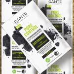 Sante Pore Control Deep Purify Aktivkohle-Maske, 2 x 4 ml